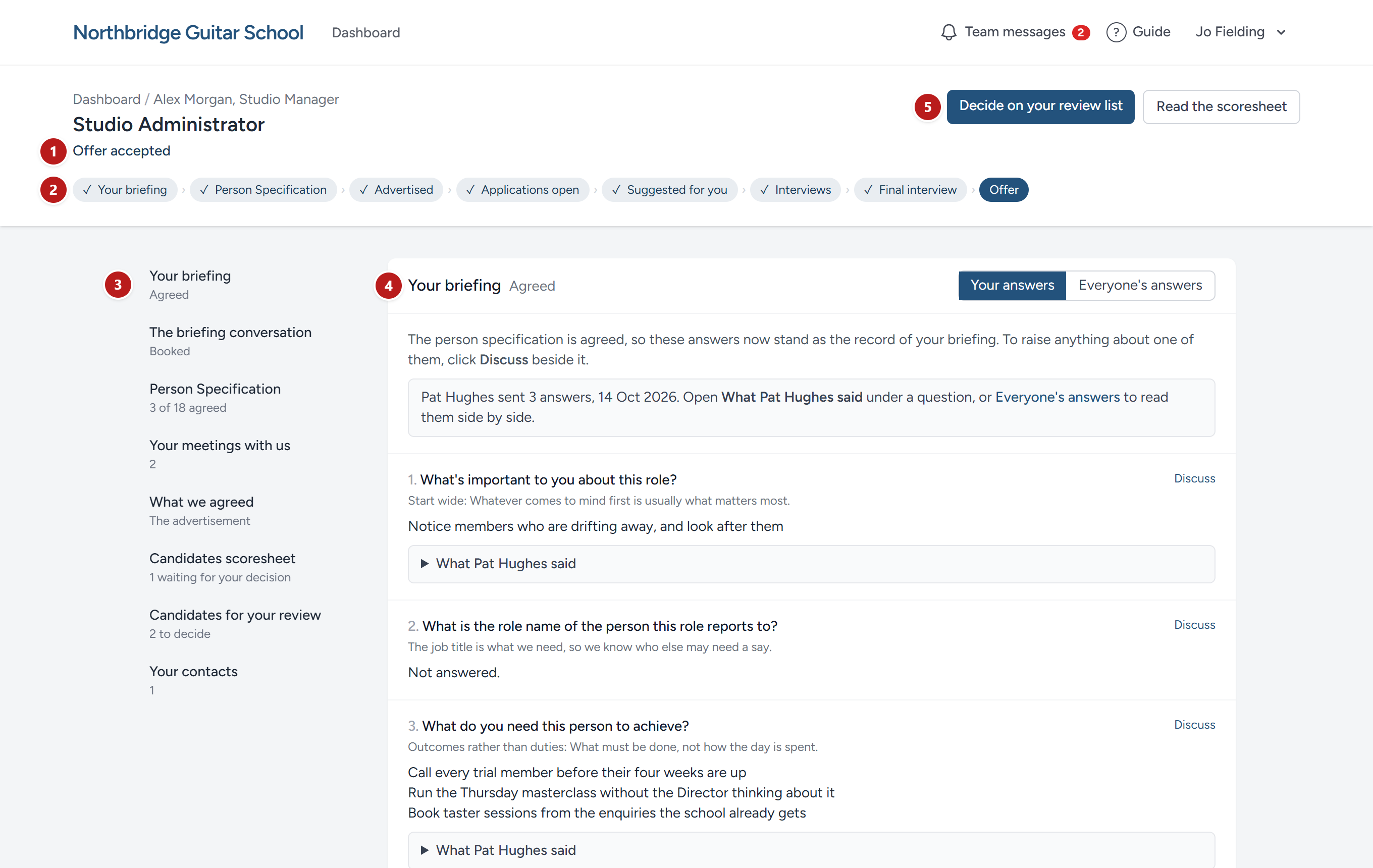 The campaign's own page as it opens: Where it has got to, the list of its parts down the left, and the first parts.